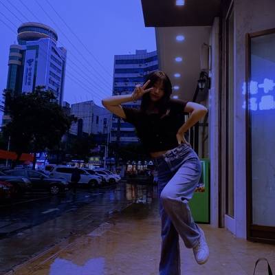 夜景模特