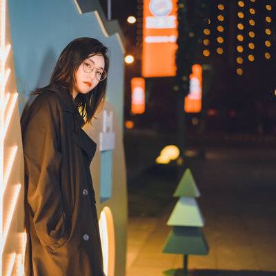 夜景模特