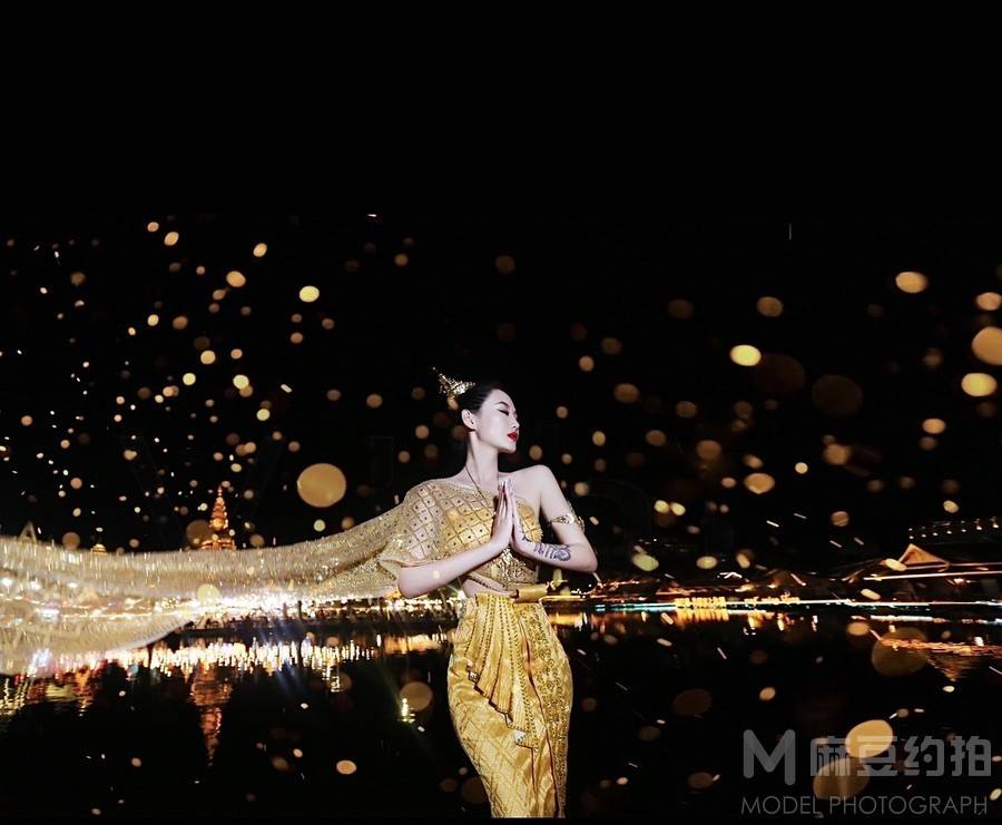 夜景模特