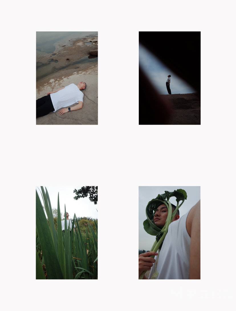 黑白模特