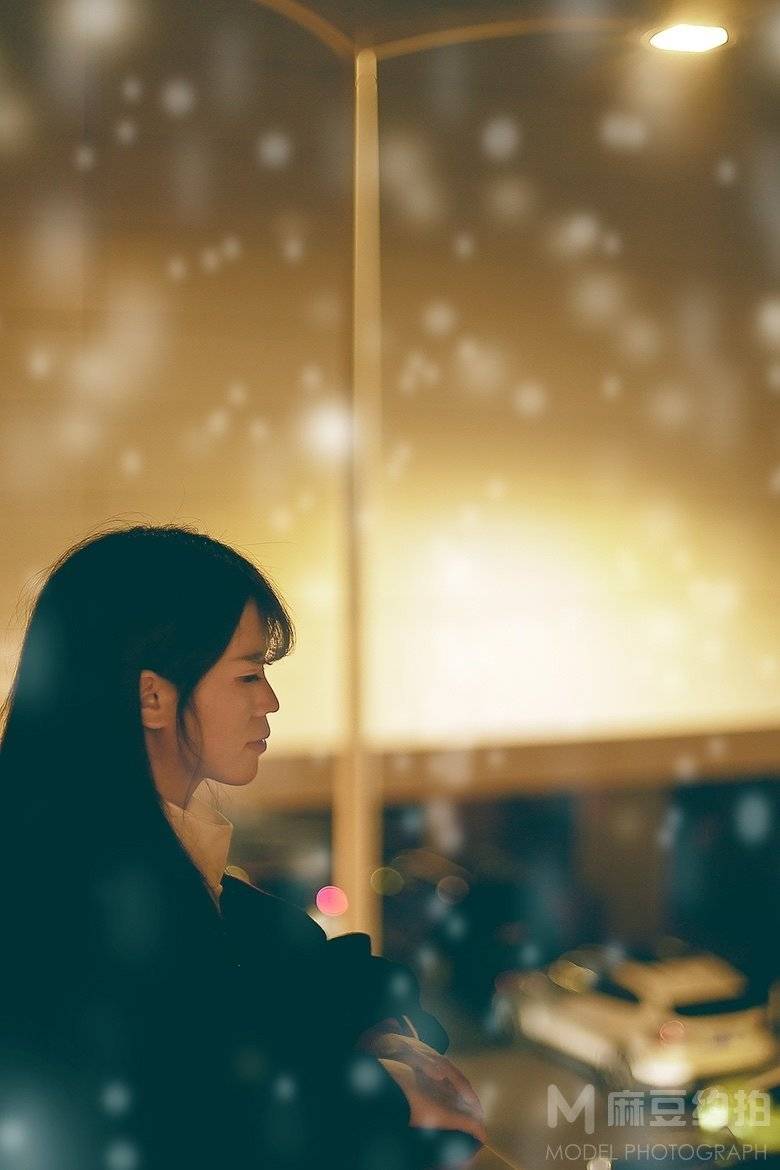 夜景模特