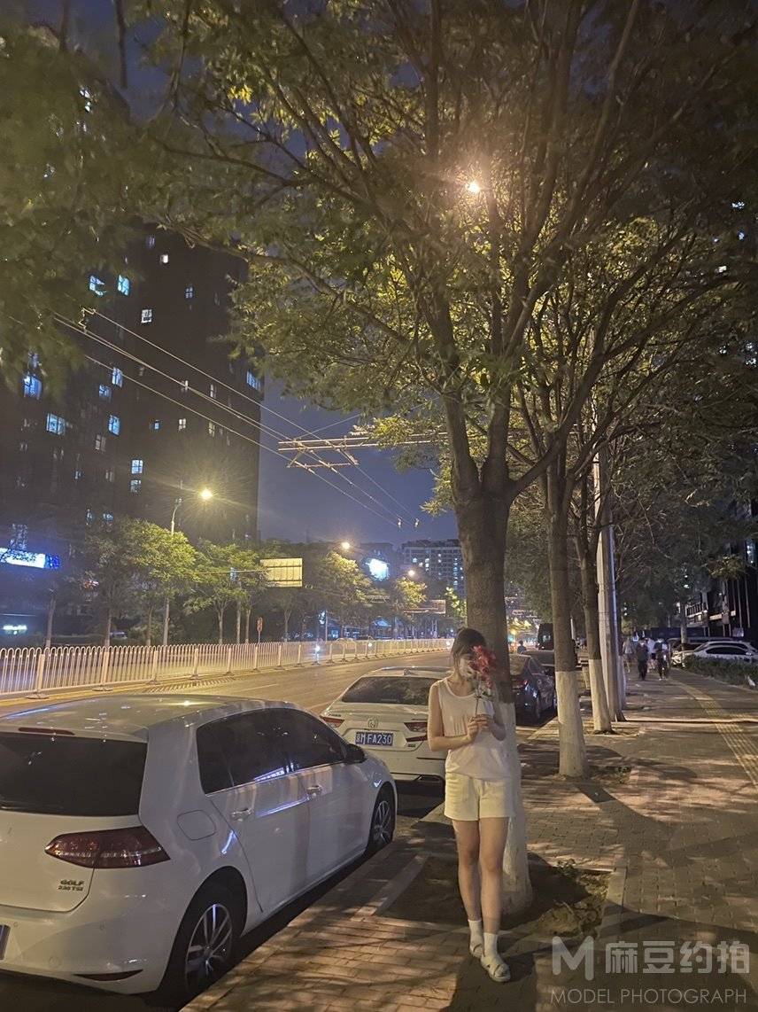 夜景模特