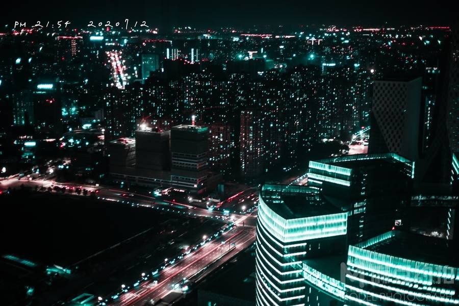 夜景模特