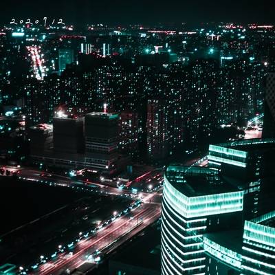 夜景模特