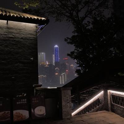 夜景模特