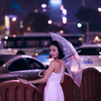 夜景模特