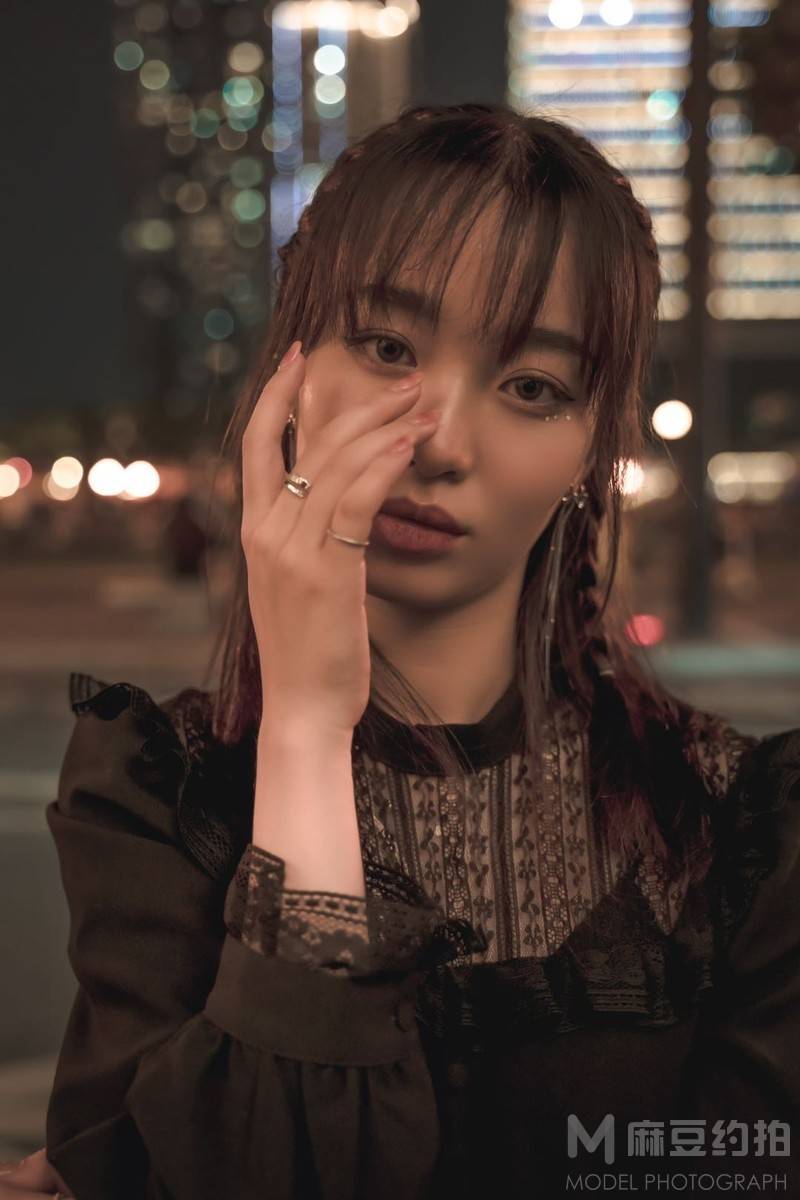 夜景模特