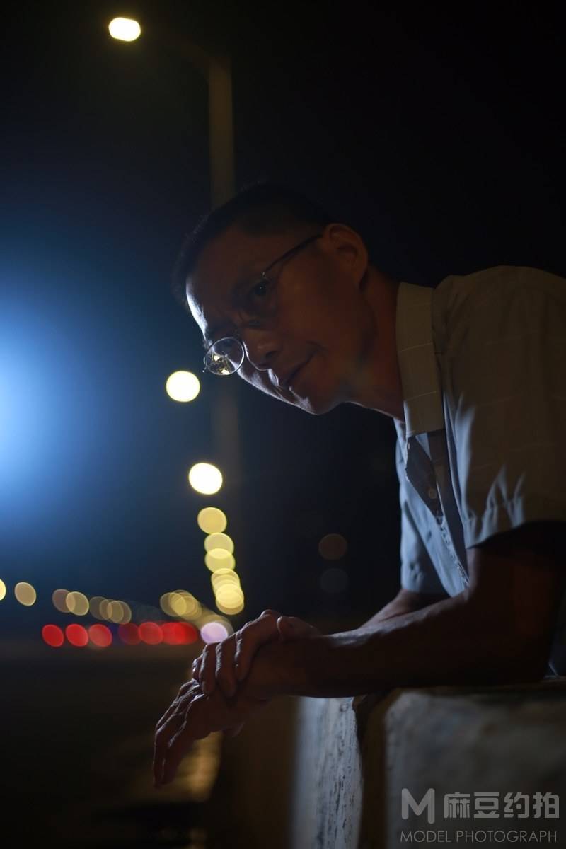 夜景模特