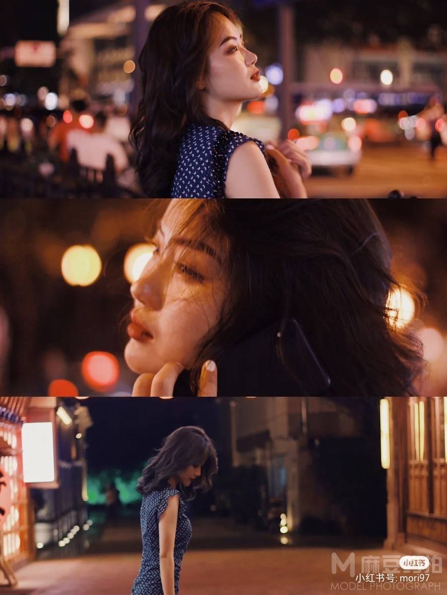夜景模特