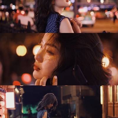 夜景模特