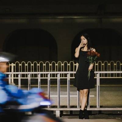 夜景模特