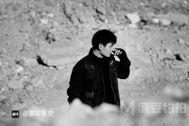 黑白模特