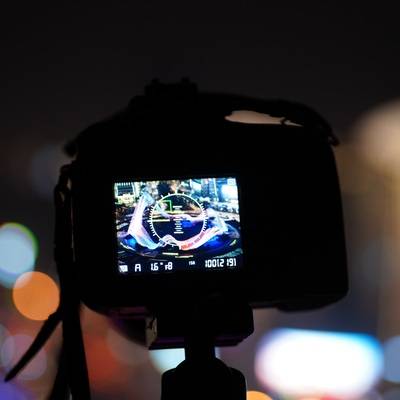 夜景模特