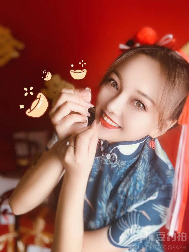 黑白模特