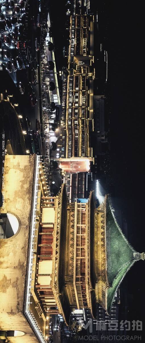 夜景模特