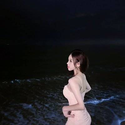 夜景模特
