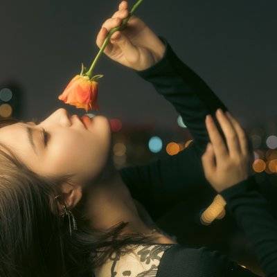 夜景模特