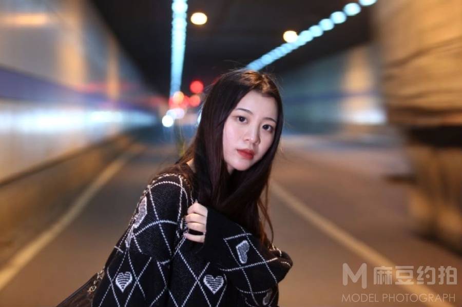 夜景模特