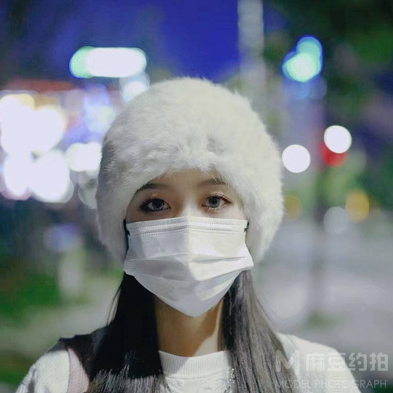 夜景模特