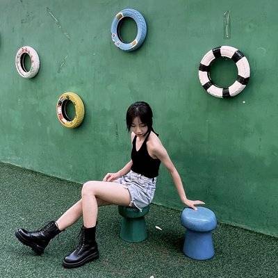 黑白模特