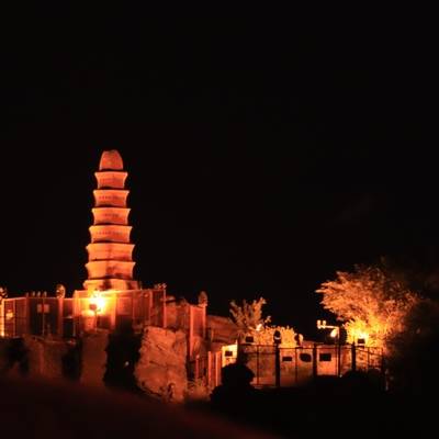 夜景模特
