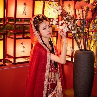 夜景模特