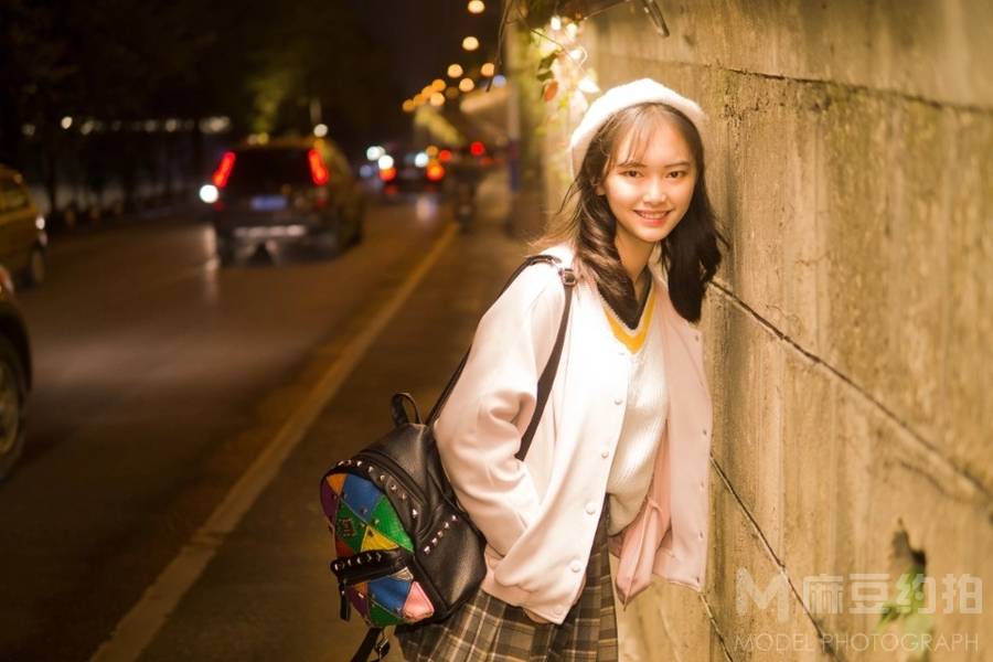 夜景模特