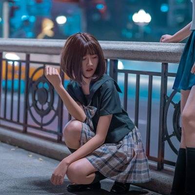 夜景模特
