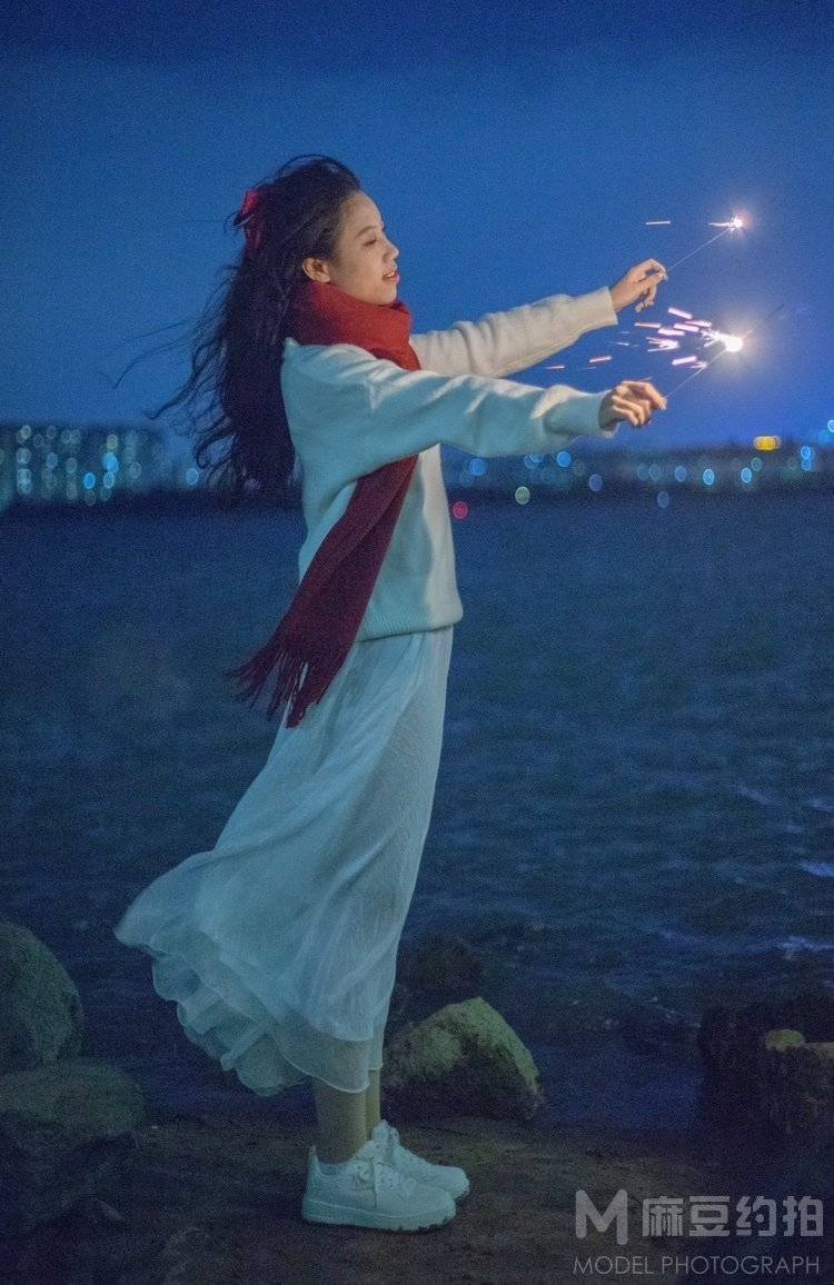 夜景模特