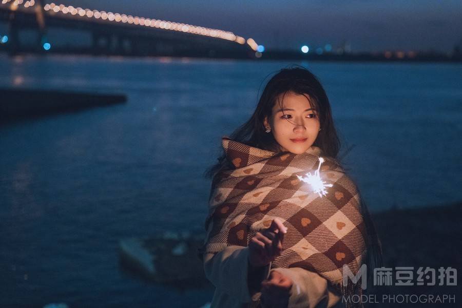 夜景模特