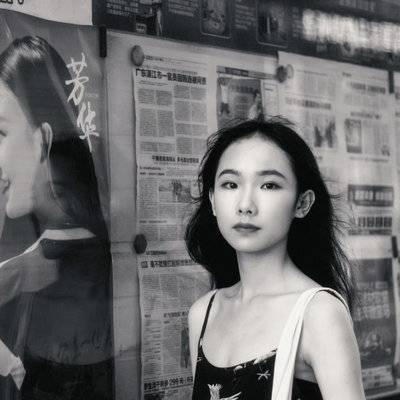 黑白模特