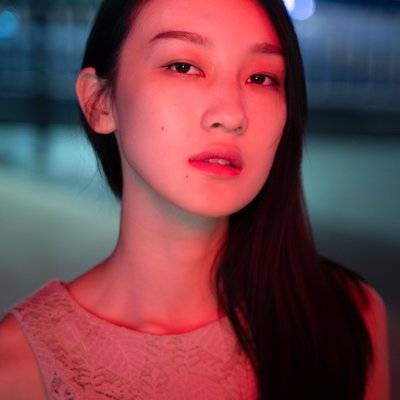 夜景模特