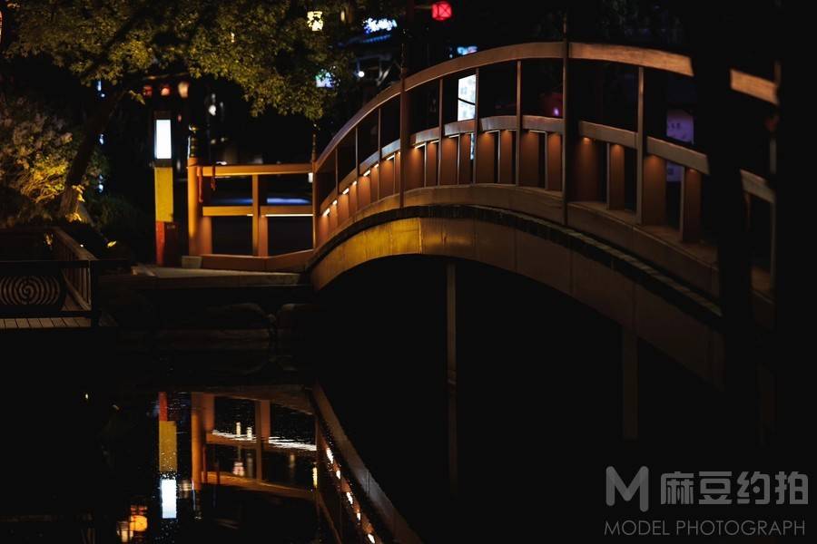 夜景模特