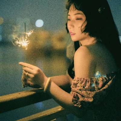 夜景模特