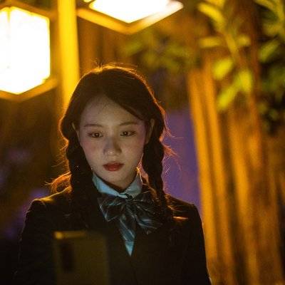 夜景模特