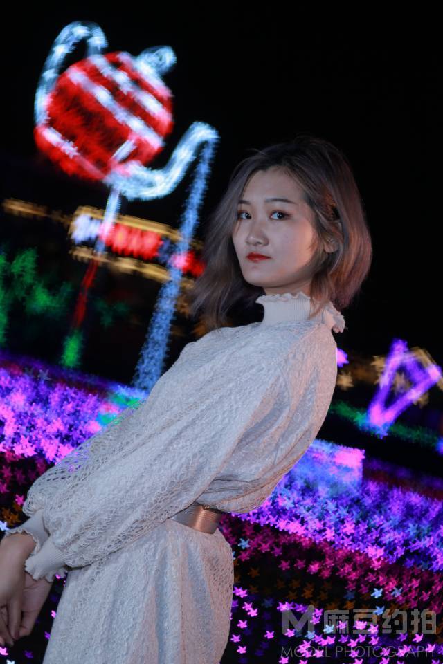 夜景模特