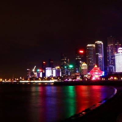 夜景模特