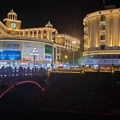 夜景模特