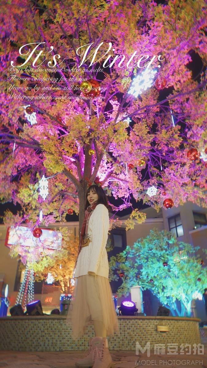 夜景模特