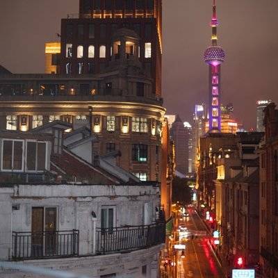夜景模特