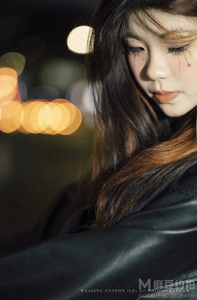 夜景模特