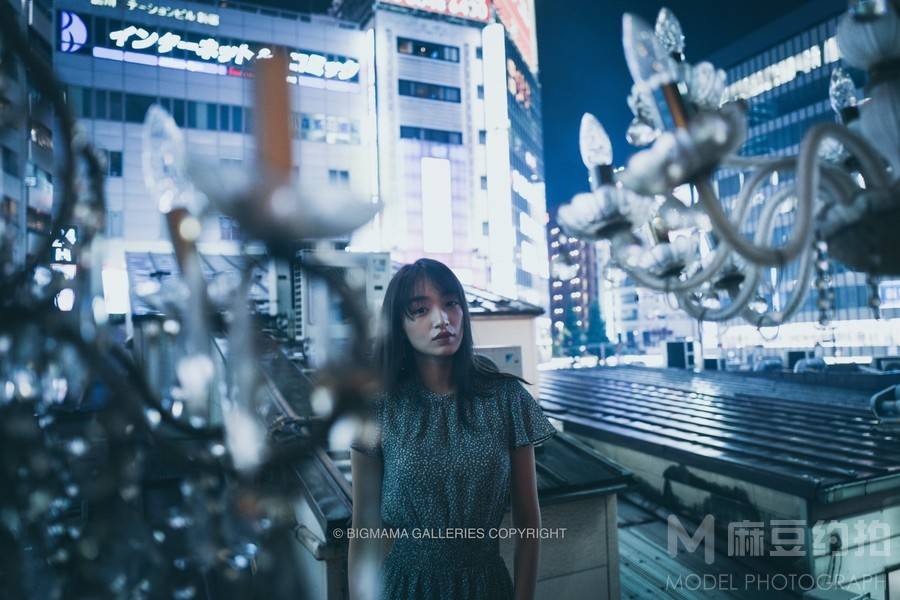 夜景模特