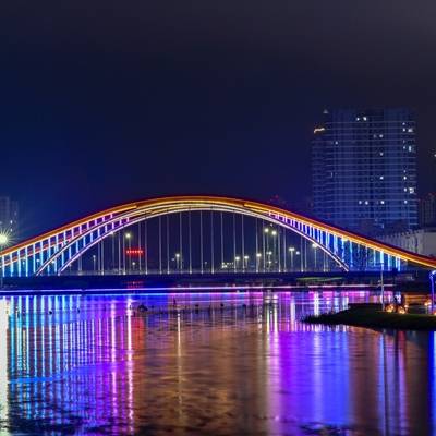 夜景模特