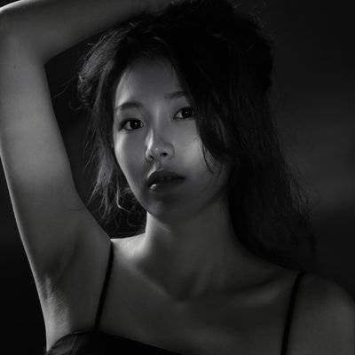 黑白模特