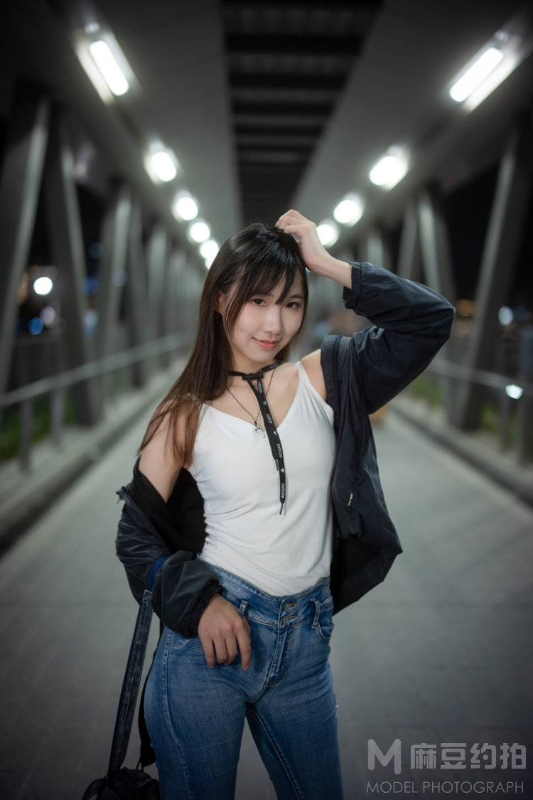 夜景模特