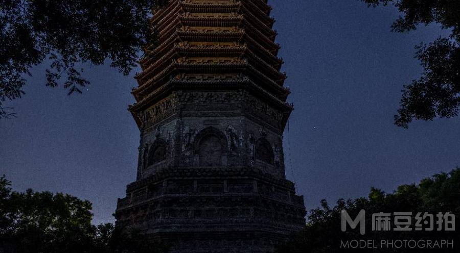 夜景模特