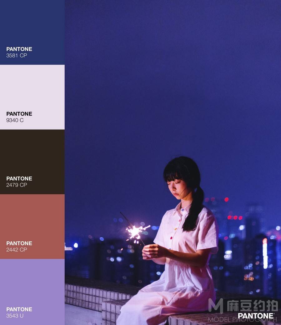 夜景模特