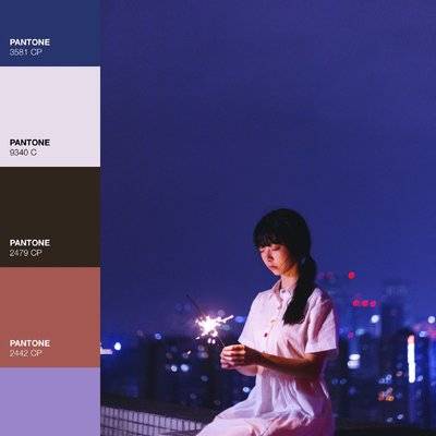 夜景模特