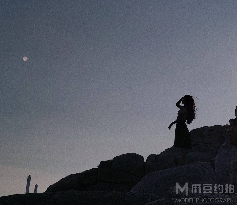 夜景模特