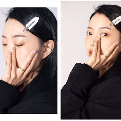黑白模特